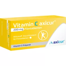 VITAMIN C AXICUR 200 mg filmdragerade tabletter, 50 st