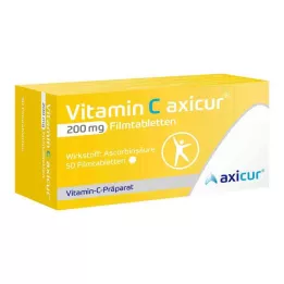 VITAMIN C AXICUR 200 mg filmdragerade tabletter, 50 st