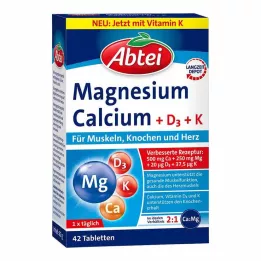 ABTEI Magnesium Kalcium+D+K tabletter, 42 st