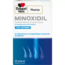 MINOXIDIL DoppelherzPhar.50mg/ml Lösning för hud Man, 3X60 ml
