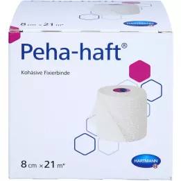 PEHA-HAFT Fixeringsbandage latexfritt 8 cmx21 m, 1 st