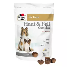 DOPPELHERZ för djurhud&amp;Fur Compl.Chews f.dogs, 30 st