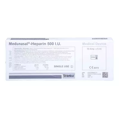 Medunasal heparin 500 I.U.Ampull, 10X5 ml Medunasal heparin 500 I.U.Ampull, 10X5 ml