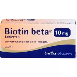 BIOTIN BETA 10 mg tabletter, 20 st