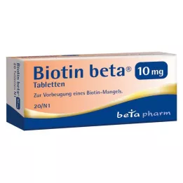 BIOTIN BETA 10 mg tabletter, 20 st