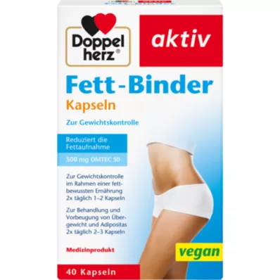 DOPPELHERZ Fettbindande kapslar, 40 st