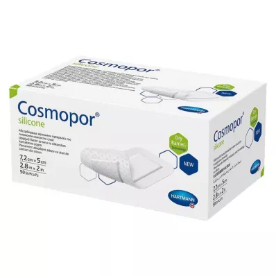 Cosmopor® silikon sårförband 5x7,2 cm, 50 st Cosmopor® silikon sårförband 5x7,2 cm, 50 st