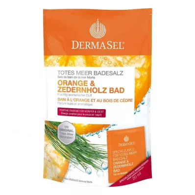 Dermasel Dead Sea Bath Salt Orange &amp; Cederträ (1 förpackning)