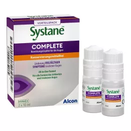 SYSTANE COMPLETE Smörjmedel för ögat utan konserveringsmedel, 2 x 10 ml