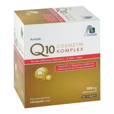 Coenzym Q10 100 mg kapslar + vitaminer + mineraler, 240 st Coenzym Q10 100 mg kapslar + vitaminer + mineraler, 240 st