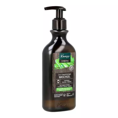 Kneipp Men 2-i-1 ansikte&amp;skäggtvättgel (250 ml)