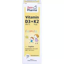 VITAMIN D3+K2 MK-7 all trans Familjedropp, 20 ml