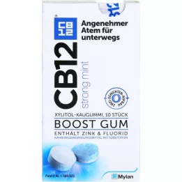 CB12 boost strong mint tuggummi, 10 st