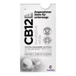 CB12 boost Eukalyptus vitt tuggummi, 10 st