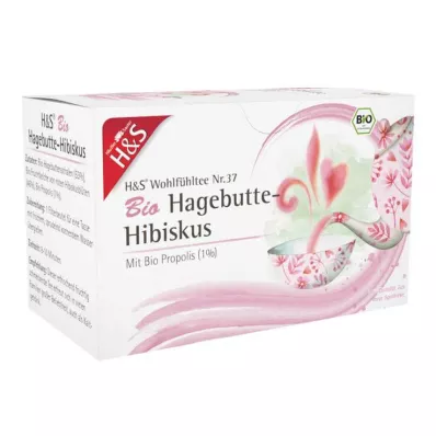 H&amp;S Ekologisk nyponhibiskusfilterpåse, 20X3,0 g