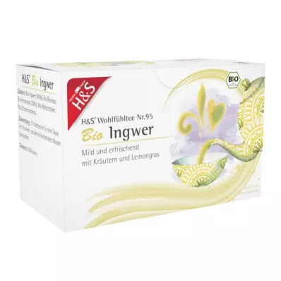 H&S Ekologisk Ginger Filterpåse, 20X2 g H&S Ekologisk Ginger Filterpåse, 20X2 g