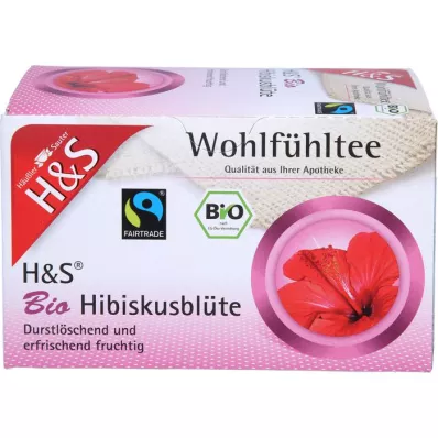 H&amp;S Filterpåse med ekologisk hibiskusblomma, 20X1,75 g