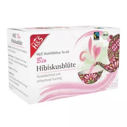 H&S Filterpåse med ekologisk hibiskusblomma, 20X1,75 g
