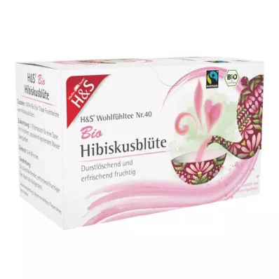 H&amp;S Ekologisk hibiskusblomfilterpåse, 20X1,75 g