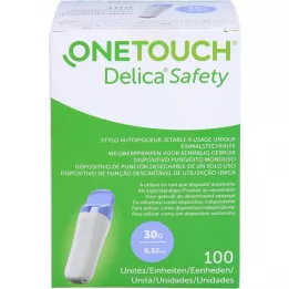 ONE TOUCH Delica Safety Lancett för engångsbruk 30 G, 100 st