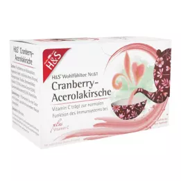 H&S Tranbär-Acerola Körsbär med vitamin C Fbtl., 20X2,8 g
