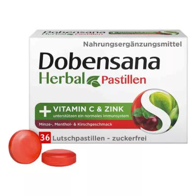Dobensana Herbal Kirschgeschm.vit.c & Zink Pastil.(36 stycken) Dobensana Herbal Kirschgeschm.vit.c & Zink Pastil.(36 stycken)