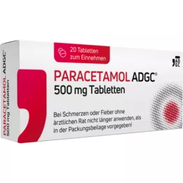 PARACETAMOL ADGC 500 mg tabletter, 20 st