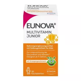 EUNOVA Junior tuggtabletter med apelsinsmak, 30 st