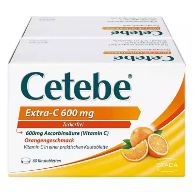 CETEBE Extra-C 600 mg tuggtabletter, 120 st