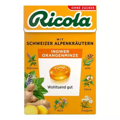 RICOLA o.Z.Box Ingefära Apelsin Mint Godis, 50 g