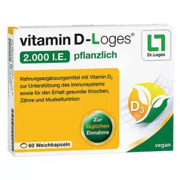 VITAMIN D-LOGES 2 000 I.E. vegetariska mjuka kapslar, 60 st