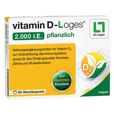 VITAMIN D-LOGES 2 000 I.E. vegetariska mjuka kapslar, 60 st