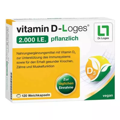 vitamin D-Loges 2 000 internationella enheter grönsak (120 stycken) vitamin D-Loges 2 000 internationella enheter grönsak (120 stycken)