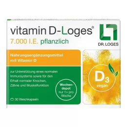 VITAMIN D-LOGES 7.000 I.U. växtbaserad veckodepå, 30 st