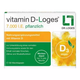 VITAMIN D-LOGES 7.000 I.U. växtbaserad veckodepå, 90 st