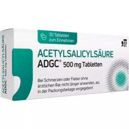 ACETYLSALICYLSÄURE ADGC 500 mg tabletter, 30 st