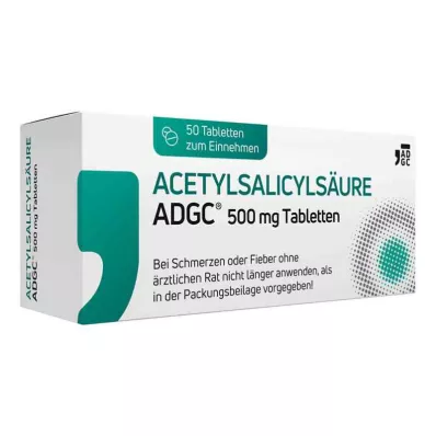 Acetylsalicylsyra ADGC 500 mg tabletter (50 stycken)
