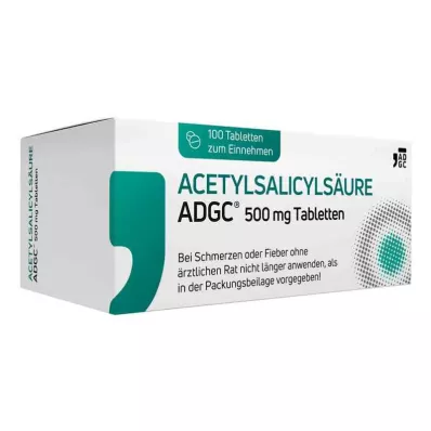 Acetylsalicylsyra ADGC 500 mg tabletter (100 stycken)