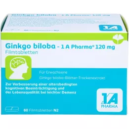 GINKGO BILOBA-1A Pharma 120 mg Filmdragerade tabletter, 60 kapslar