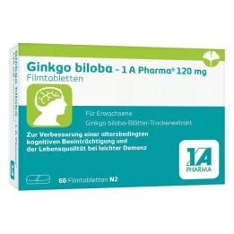 GINKGO BILOBA-1A Pharma 120 mg Filmdragerade tabletter, 60 kapslar