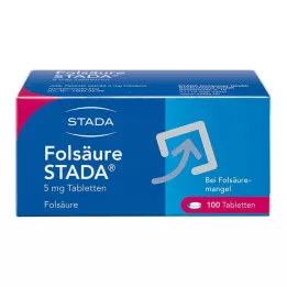 FOLSÄURE STADA 5 mg tabletter, 100 st