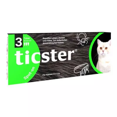 Ticster Plus Spot-on lösning för katter upp till 4 kg (3x0,4 ml)