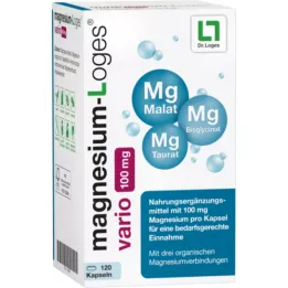 MAGNESIUM-LOGES vario 100 mg kapslar, 120 st