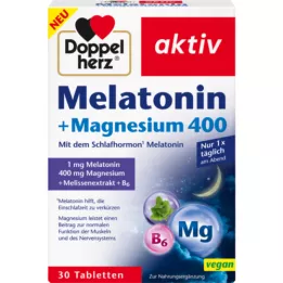 DOPPELHERZ Melatonin+Magnesium 400 tabletter, 30 st