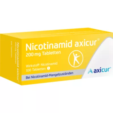 NICOTINAMID axicur 200 mg tabletter, 100 st