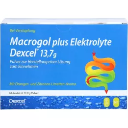 MACROGOL plus Elektrolyter Dexcel 13,7 g PLE, 10 st