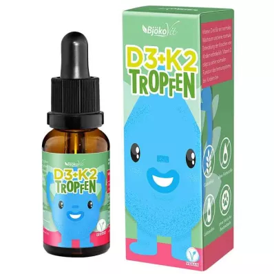 VITAMIN D3+K2 droppar för barn, 10 ml