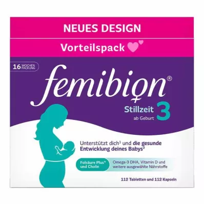 FEMIBION 3 Kombinationsförpackning för amning, 2X112 st