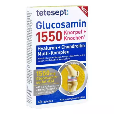 Tetesept Glucosamine 1550 filmdragerade tabletter (40 stycken)