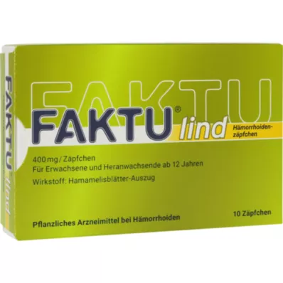 FAKTU lind suppositorier för hemorrojder, 10 st